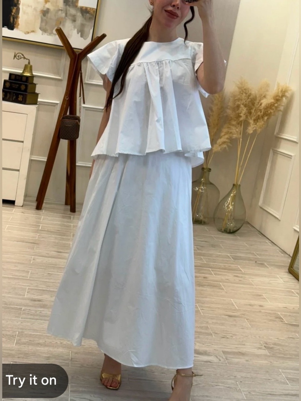 Soledad Coastal Breeze White Maxi Set by Mable NWT! - Picture 8 of 16